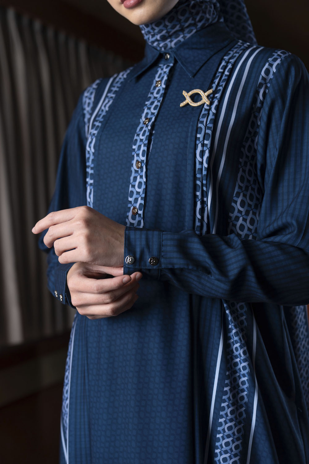 Minera Dress Blue Pansy
