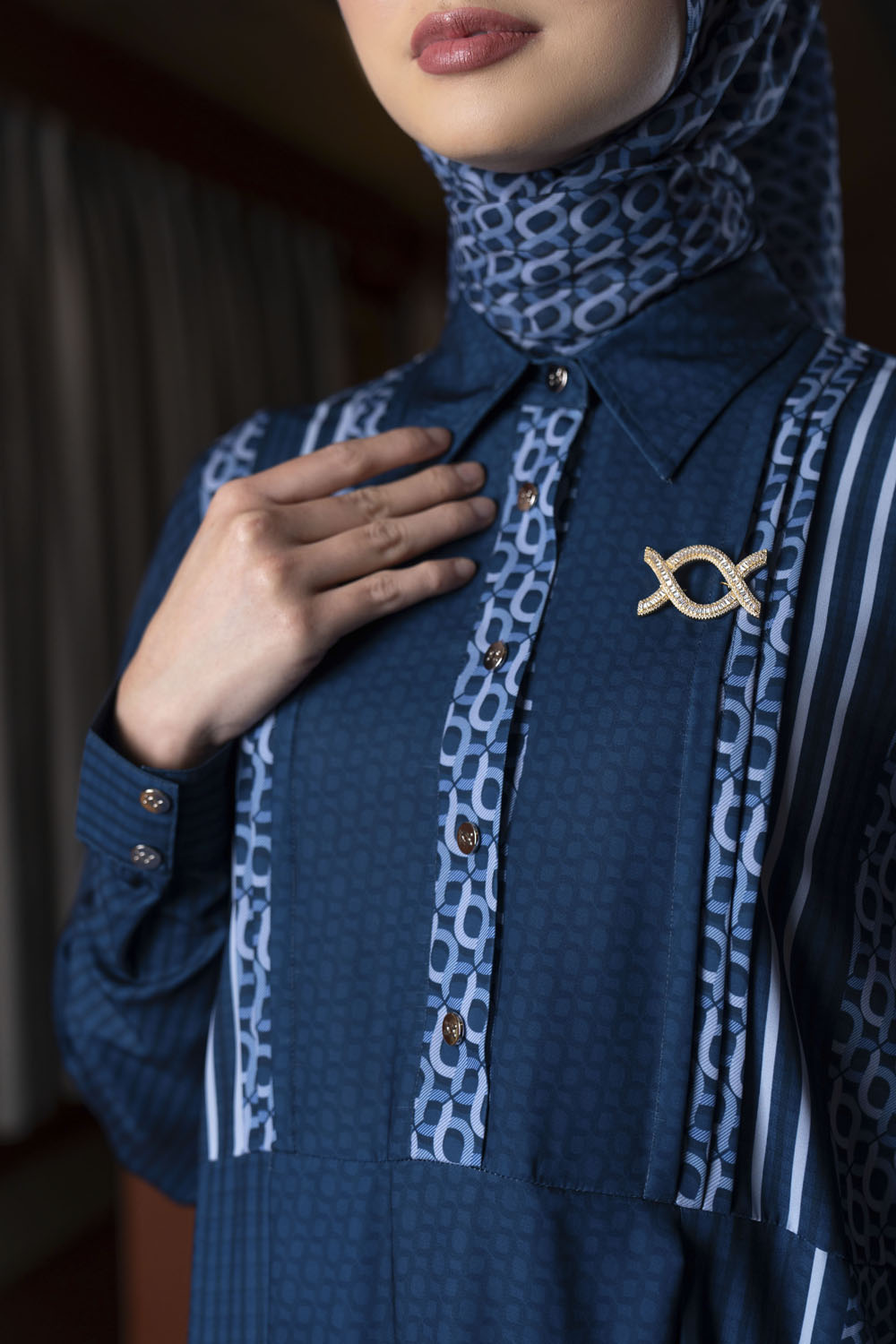 Minera Dress Blue Pansy