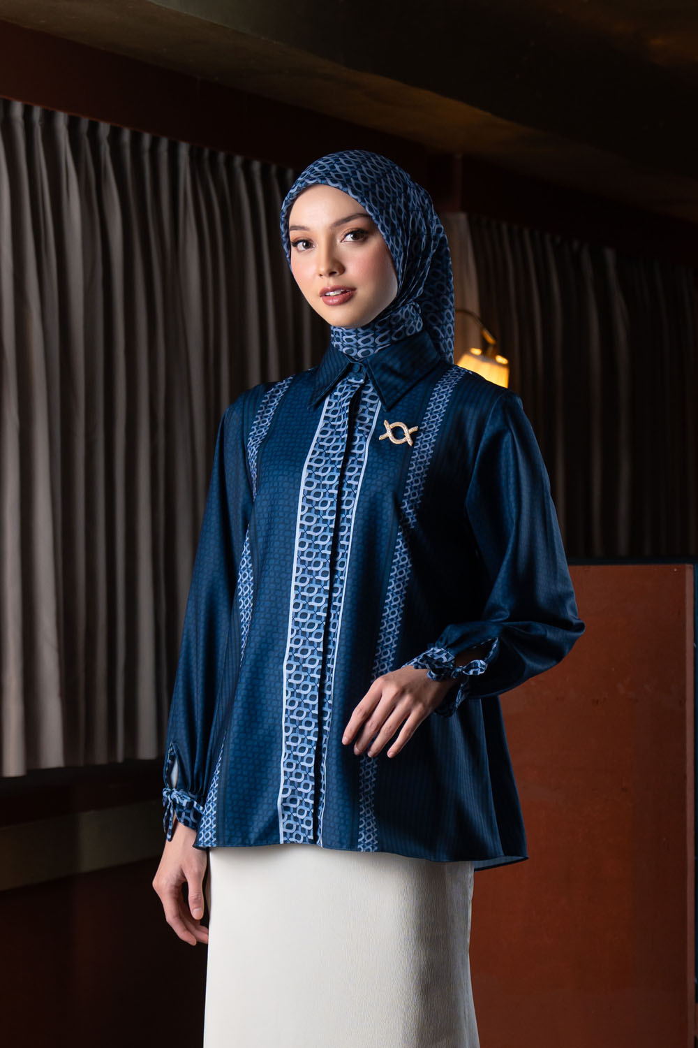 Minera Shirt (Minor) Blue Pansy