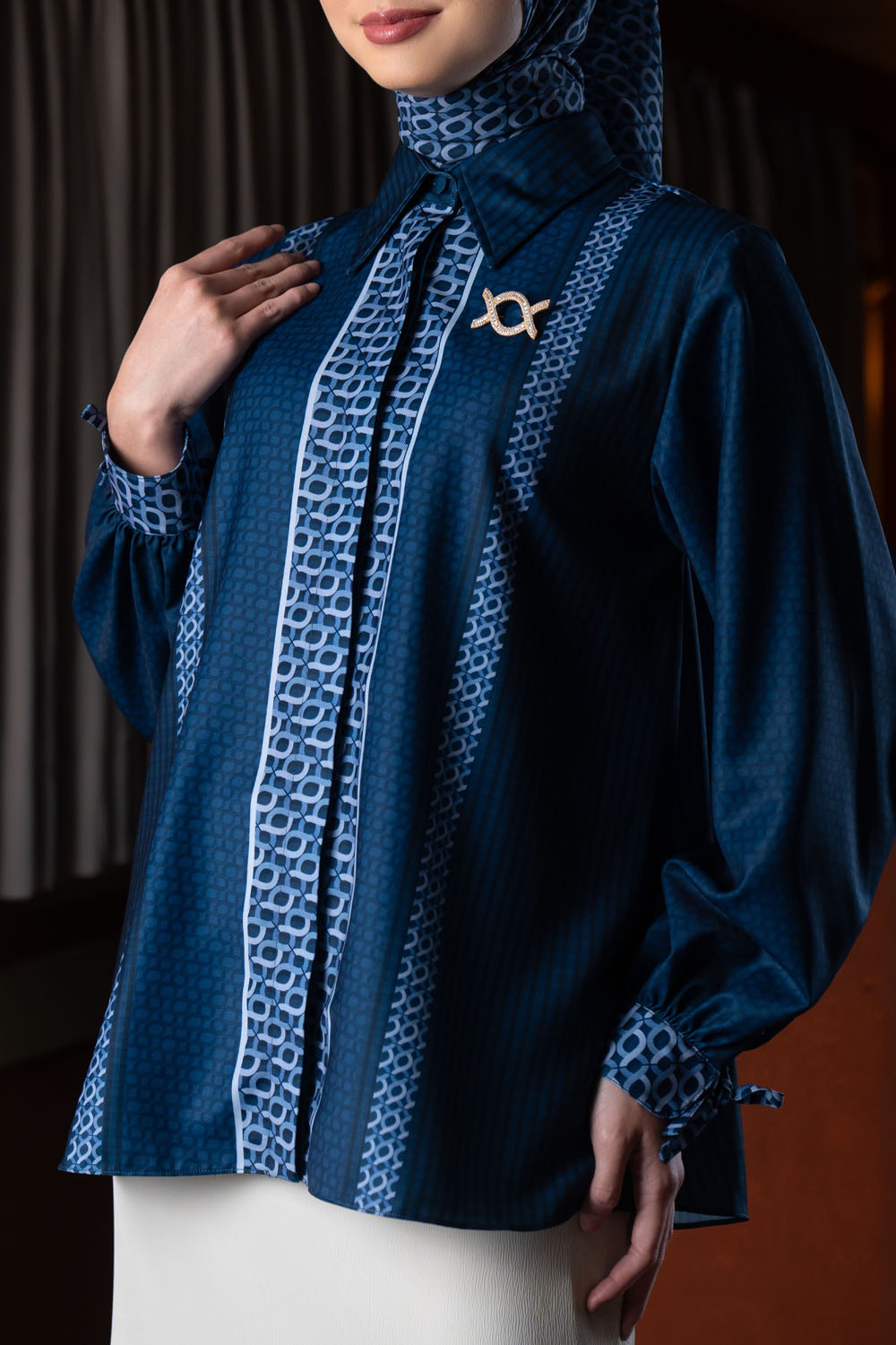Minera Shirt (Minor) Blue Pansy