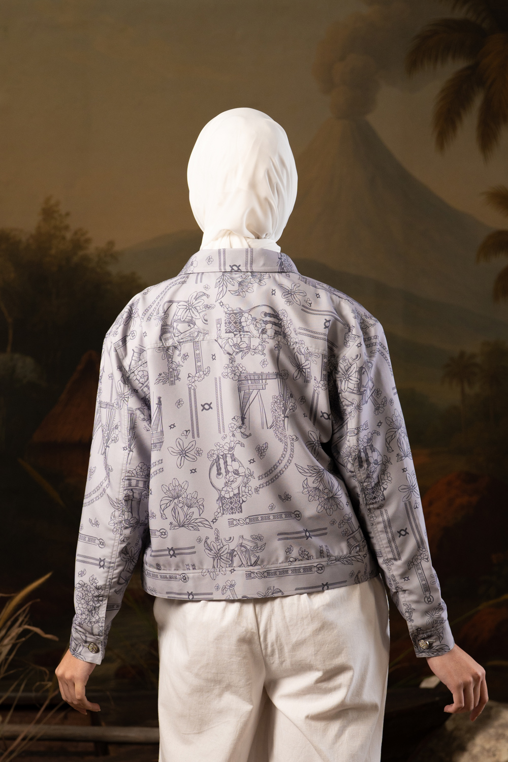 Seraya Jacket Griege Poplin