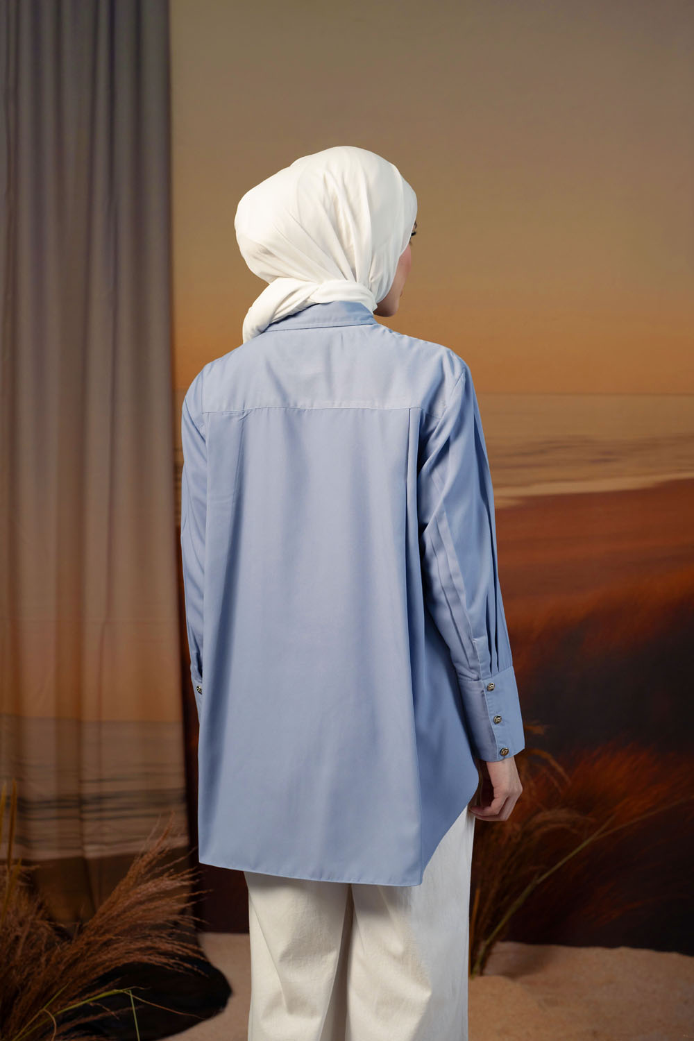 Mirbelia Shirt Velvet Blue