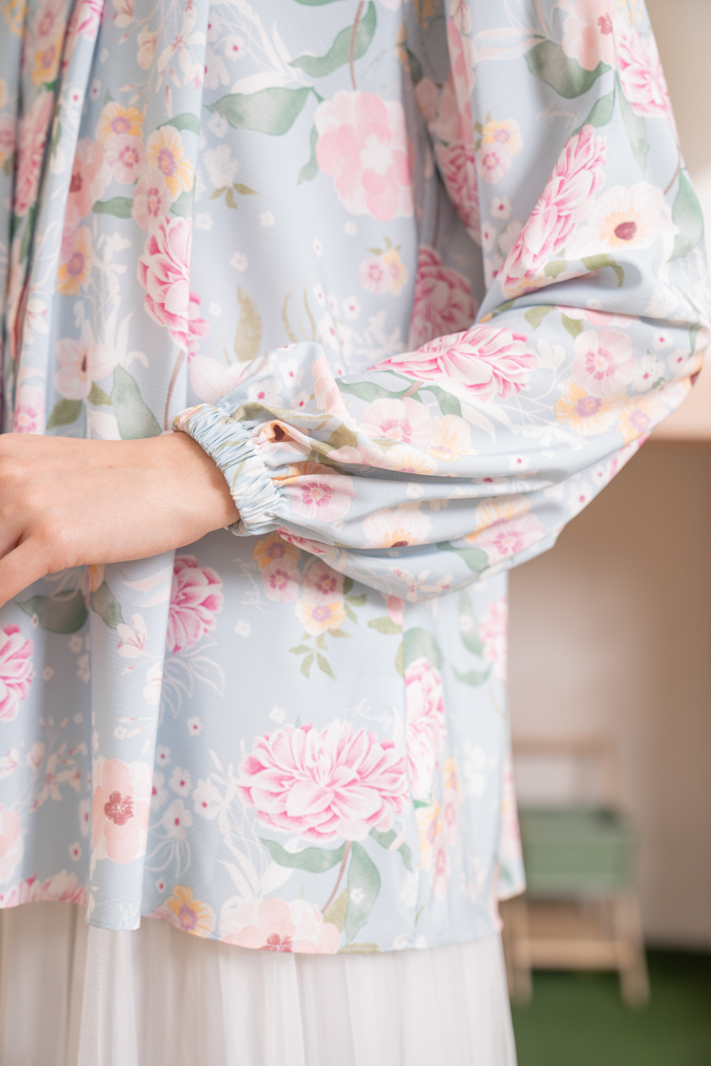 Zinnia Blouse (Minor) Summer Blue