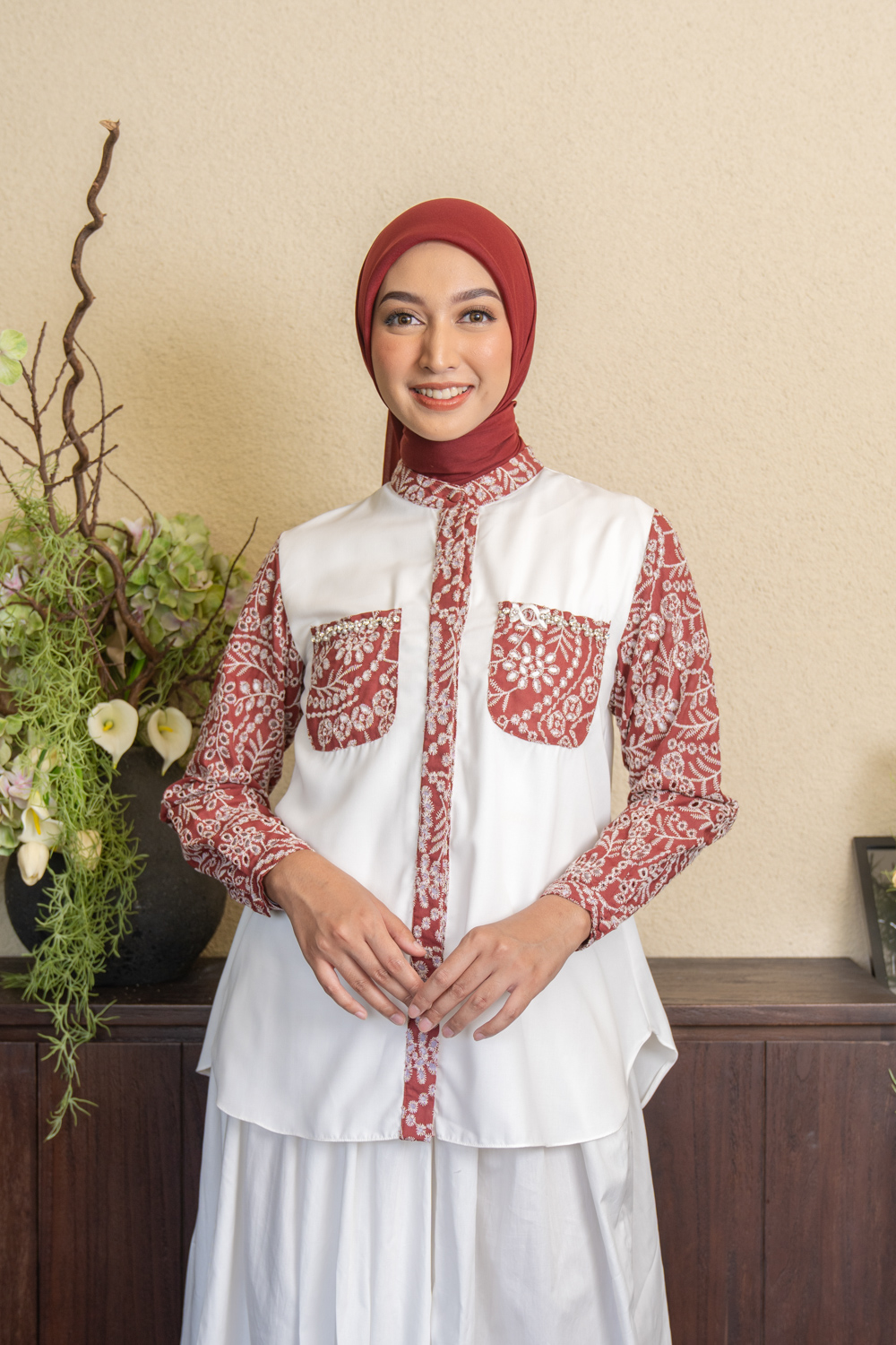 Elea Shirt (Minor) Maroon