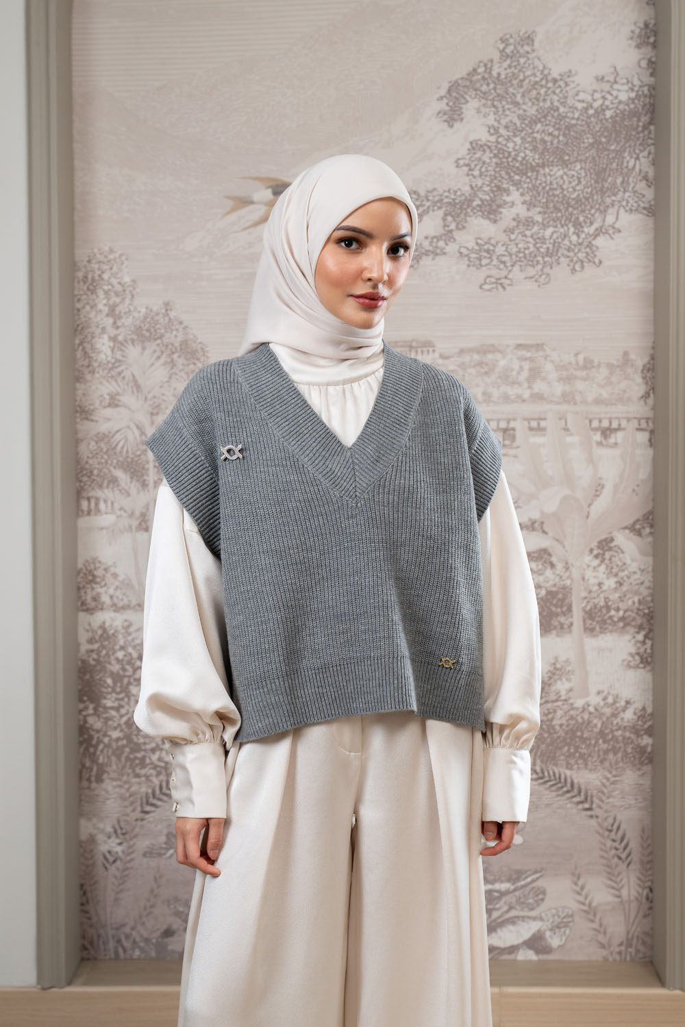 Mecy Sleeveless Knit Vest