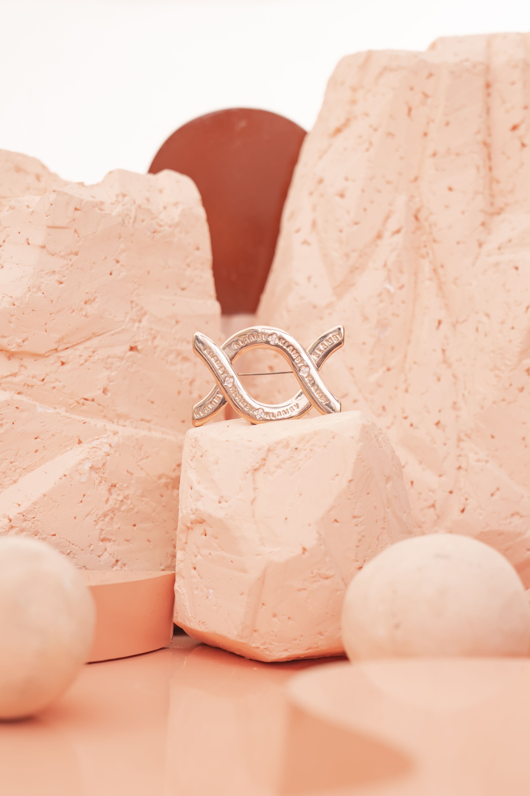 Monogram Brooch