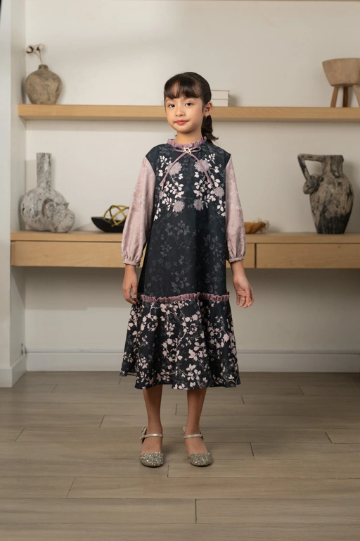 Image of Siara Dress Girl (Minor) Aurora Black