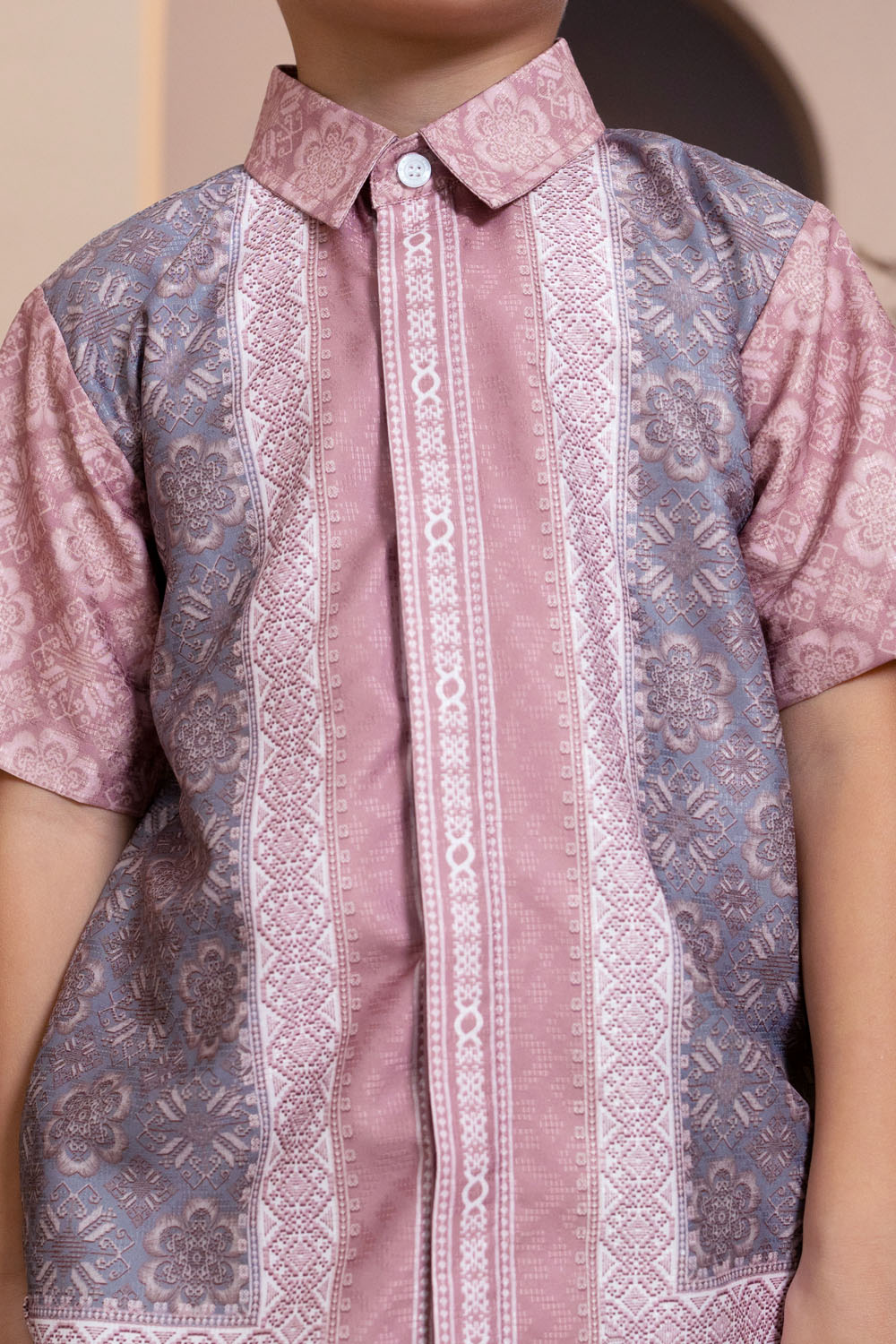 Medinela Shirt Boy (Minor) Pink Scallop