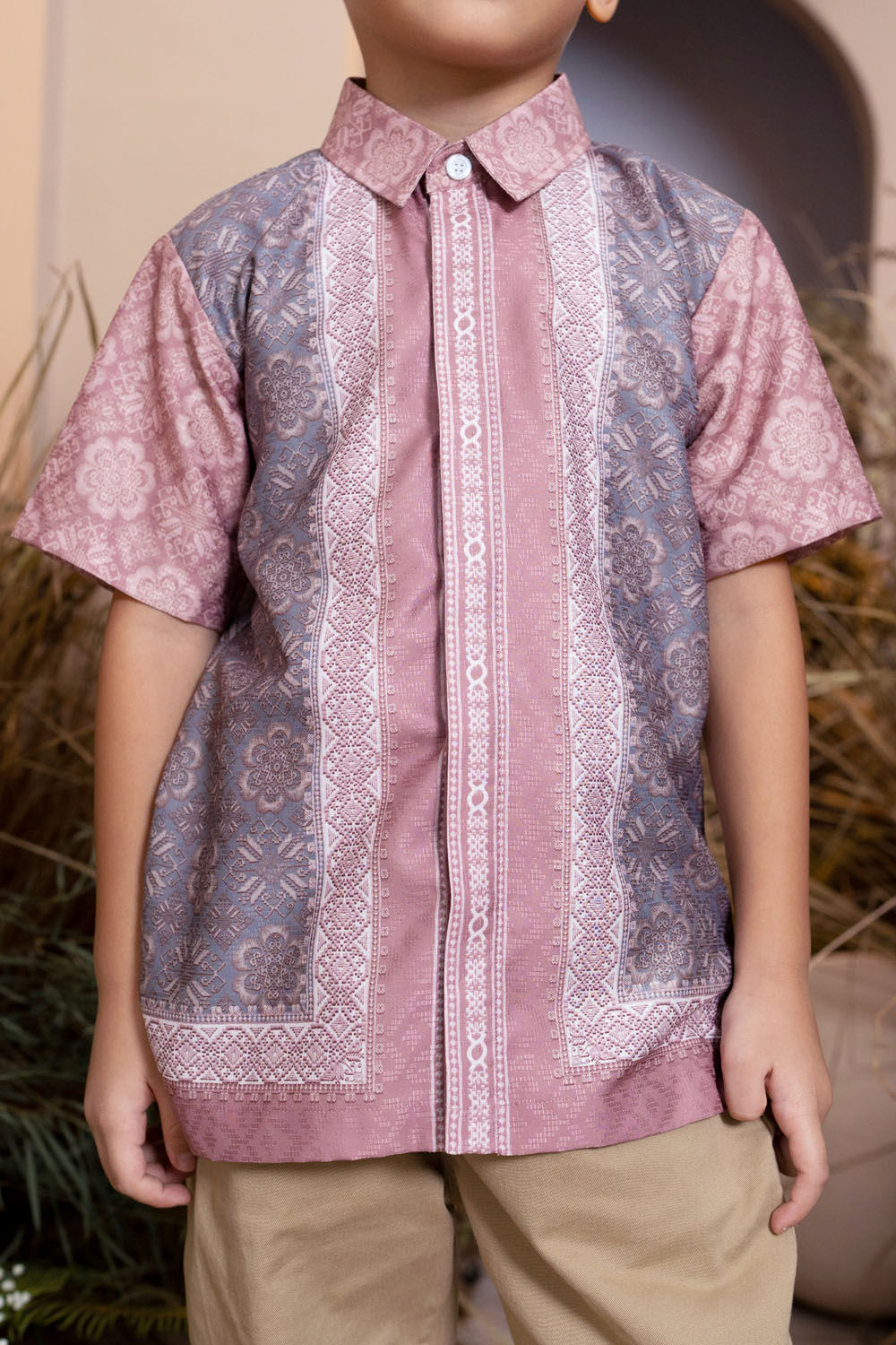 Medinela Shirt Boy (Minor) Pink Scallop