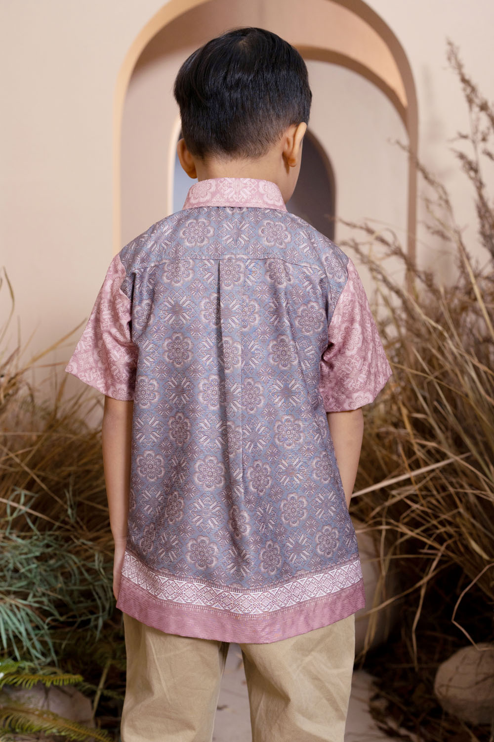 Medinela Shirt Boy (Minor) Pink Scallop