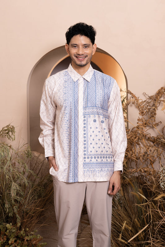 Mariri Long Shirt Men (Minor) Serene Azure