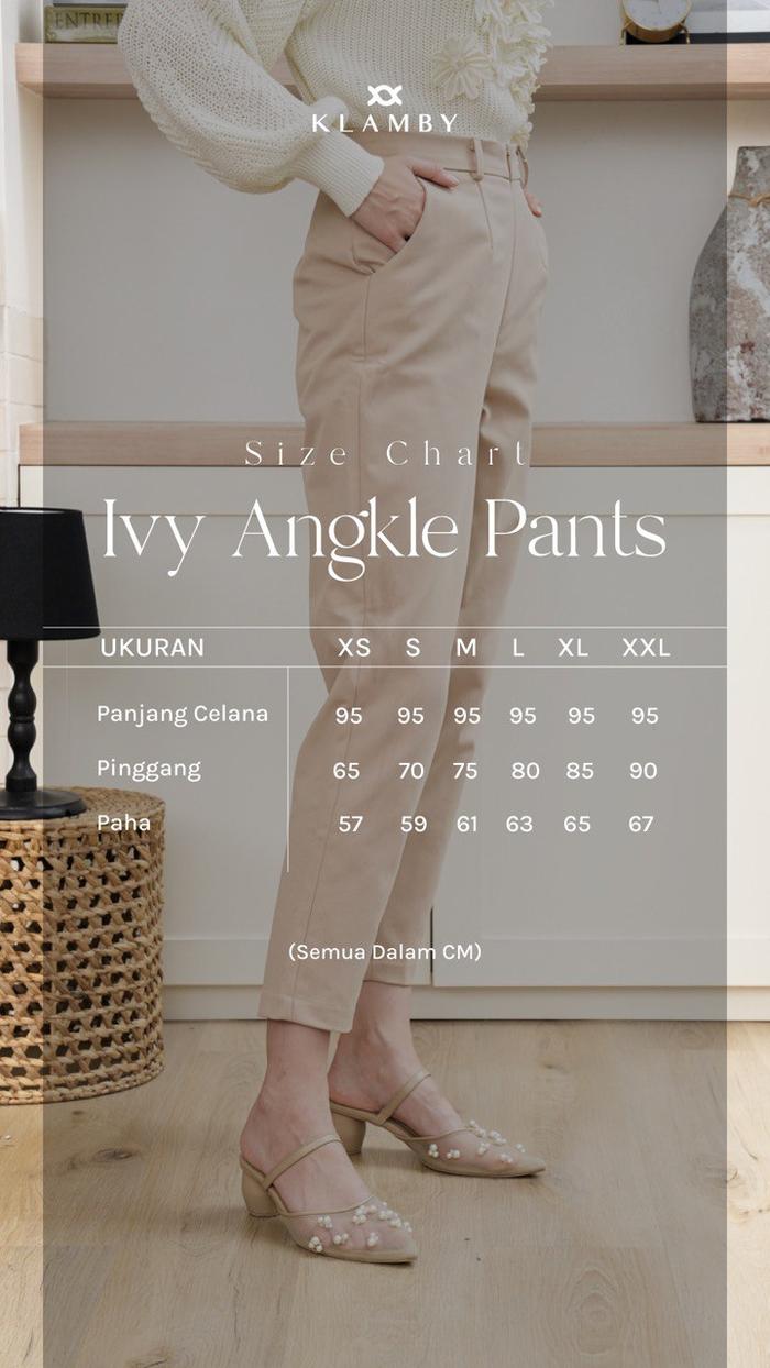 Ivy Ankle Pants Naval Blue
