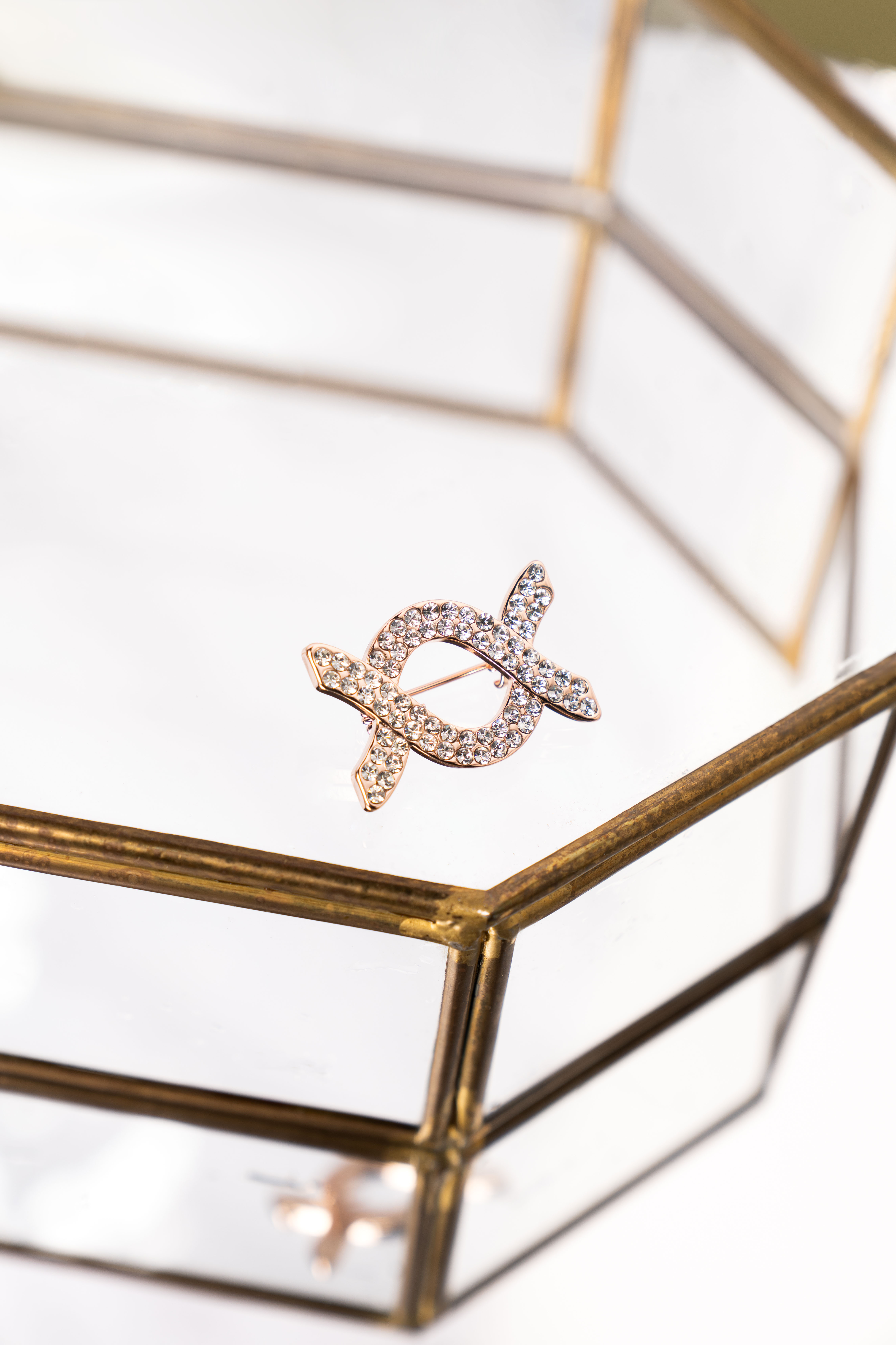 Alice Brooch Rose Gold