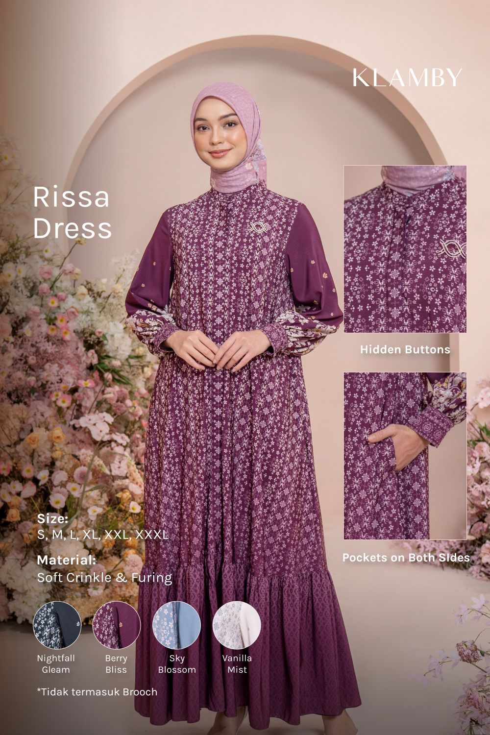 Rissa Dress (Minor) Berry Bliss