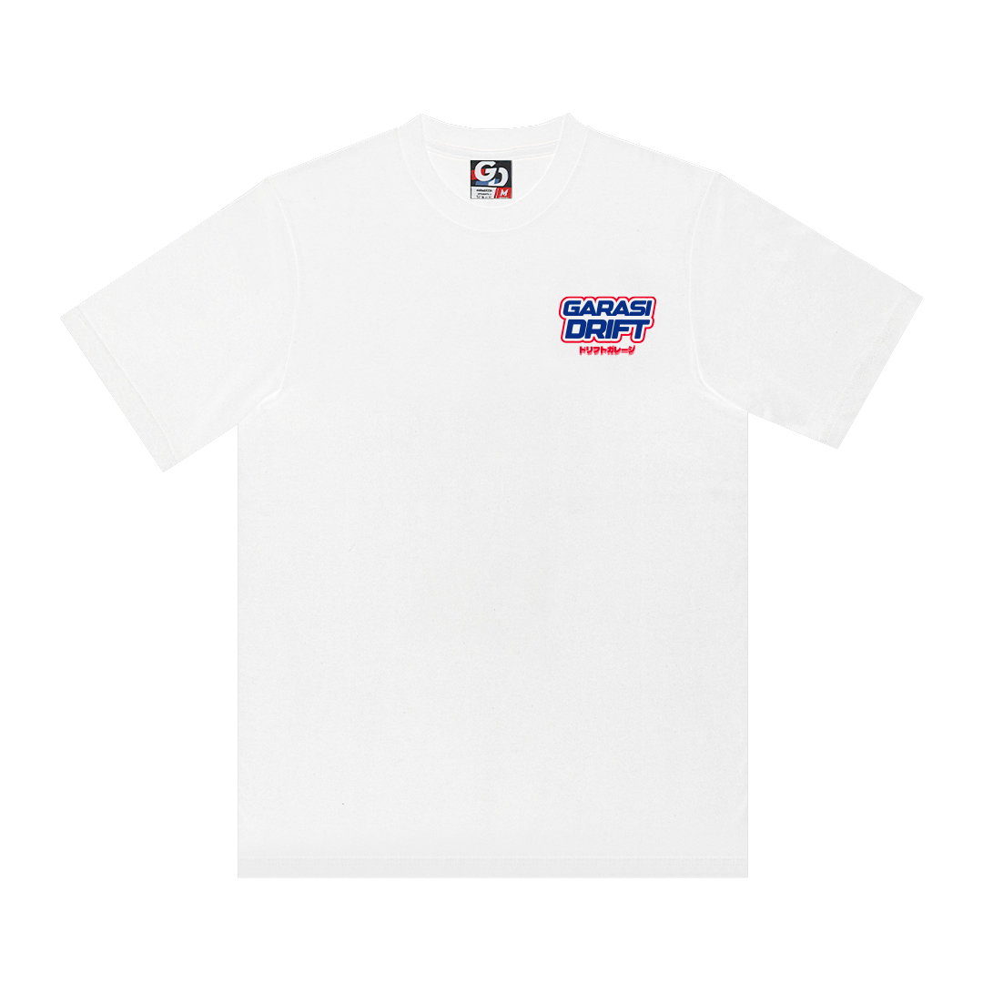 Garasi Drift T-Shirt 180SX Great Wave White