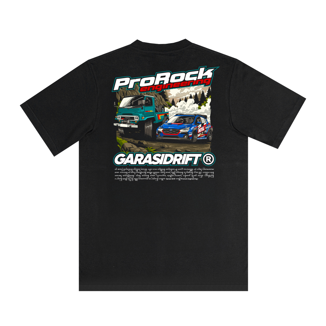 Garasi Drift x ProRock T-Shirt Drift & Dirt Black