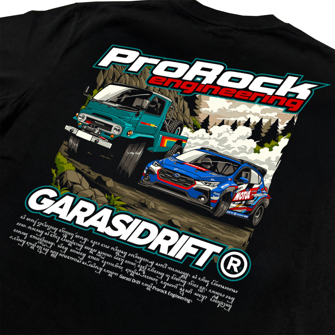 Garasi Drift x ProRock T-Shirt Drift & Dirt Black