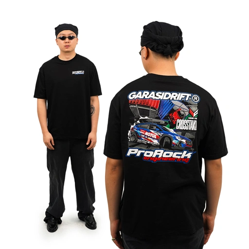 Image of Garasi Drift x ProRock T-Shirt Exhibits in Motion Black