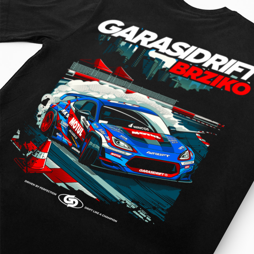 Garasi Drift T-Shirt BRZiko Night Attack Black