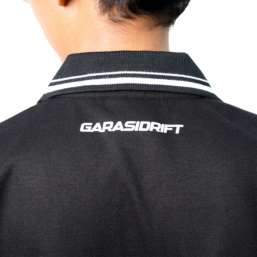 Garasi Drift Polo Shirt Apex Control Classic Black