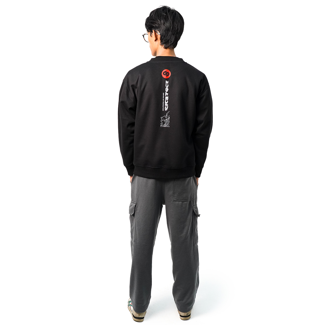 Garasi Drift Sweater Bloodmoon Wave Crew