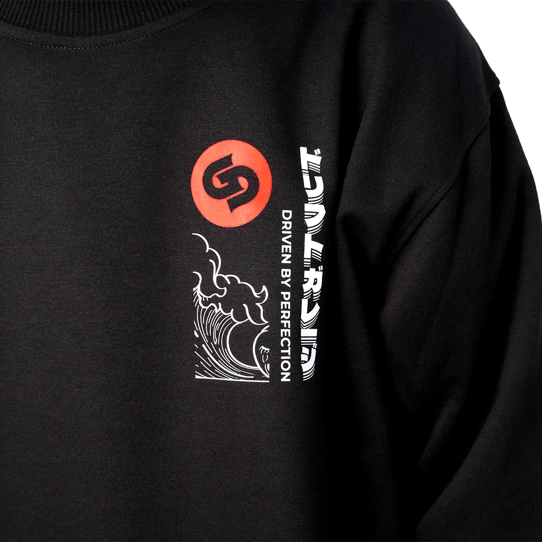 Garasi Drift Sweater Bloodmoon Wave Crew
