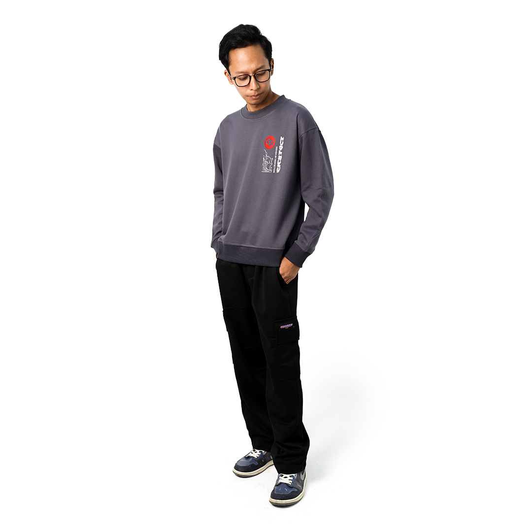 Garasi Drift Sweater Bloodmoon Wave Crew