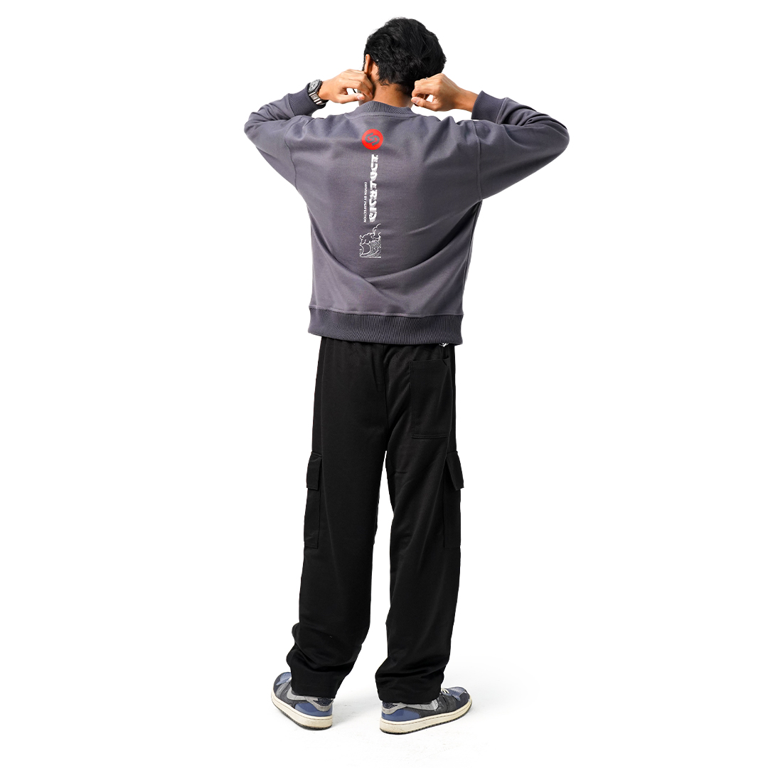 Garasi Drift Sweater Bloodmoon Wave Crew