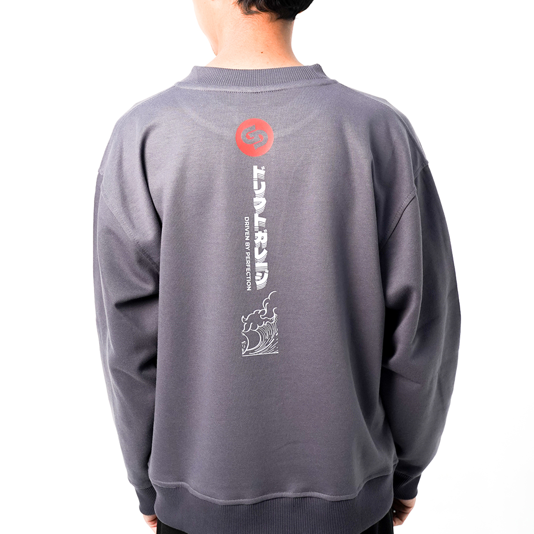 Garasi Drift Sweater Bloodmoon Wave Crew