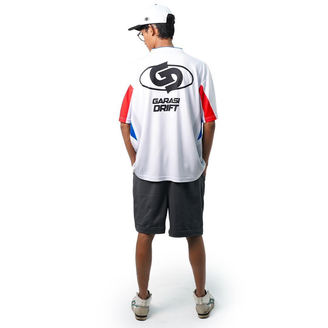 Garasi Drift Classic Jersey Redline Competition White