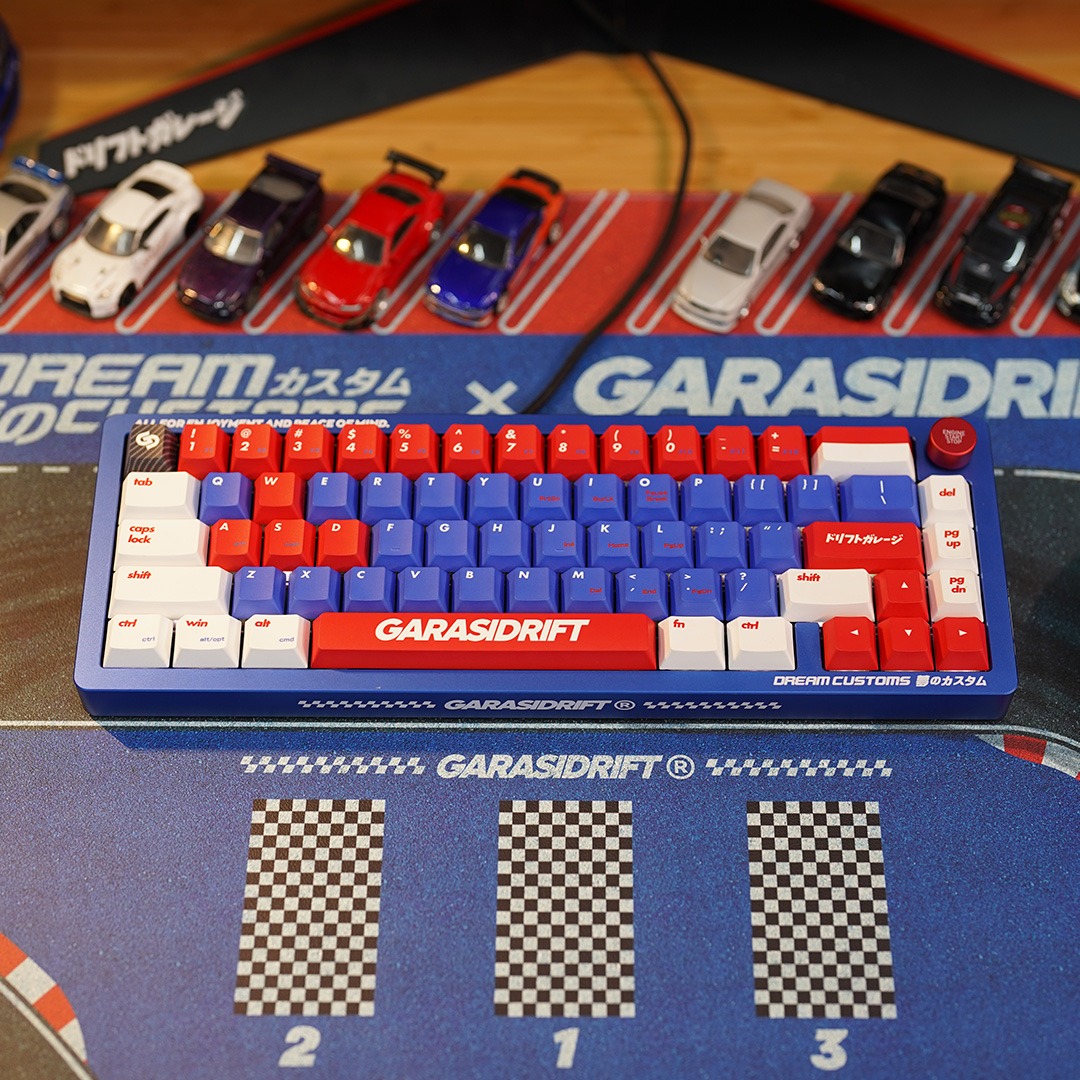 Garasi Drift x Dream Custom BRZiko Mechanical Keyboard and Diorama Mousepad