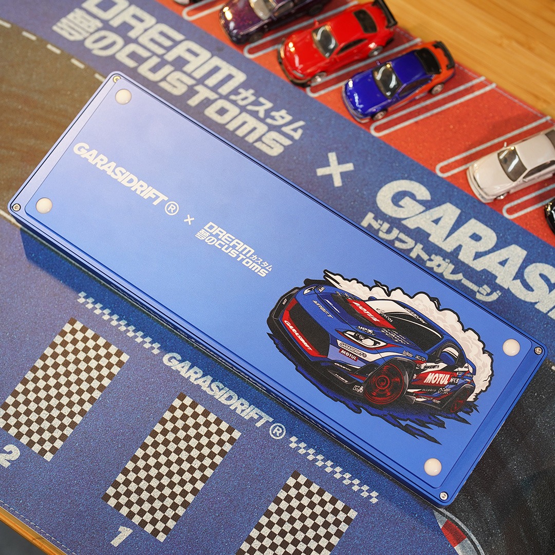 Garasi Drift x Dream Custom BRZiko Mechanical Keyboard and Diorama Mousepad