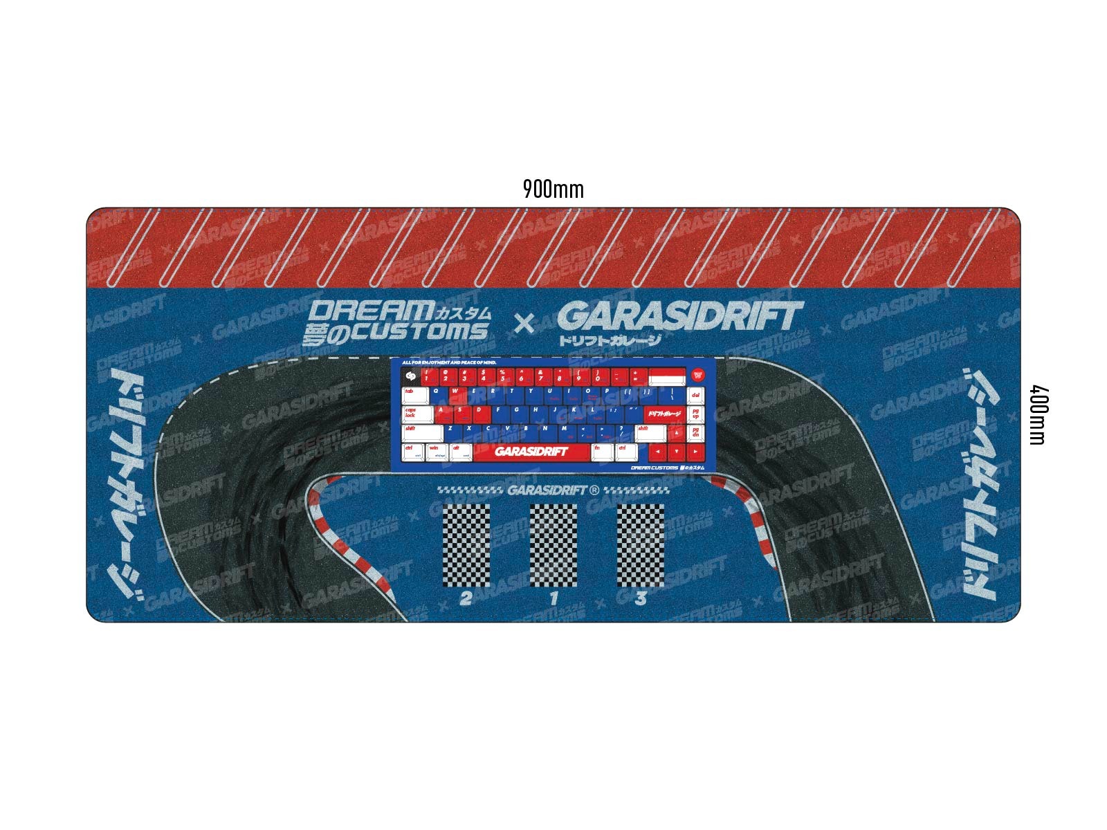 Garasi Drift x Dream Custom BRZiko Mechanical Keyboard and Diorama Mousepad