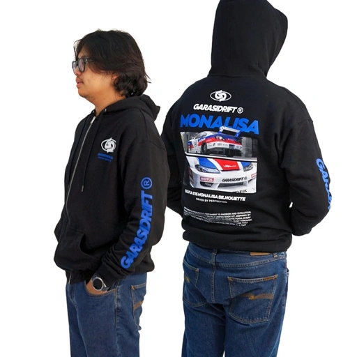 Image of Garasi Drift Jacket The Tricolor Monalisa LBWK Black