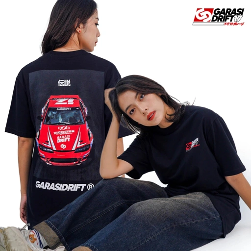 Image of Garasi Drift T-Shirt The Legendary 180SX OG Red Black