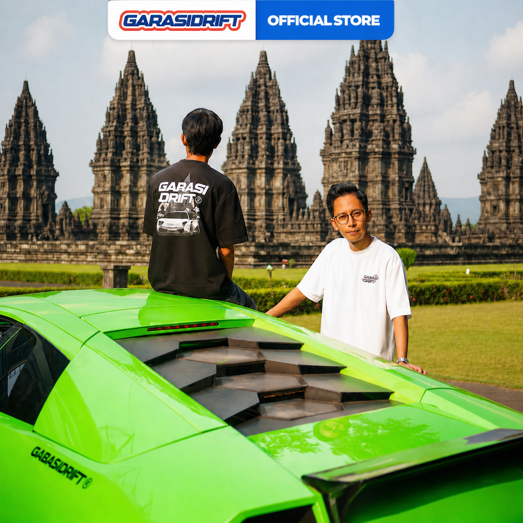Garasi Drift T-Shirt Drift Bull x Prambanan Special Limited Edition
