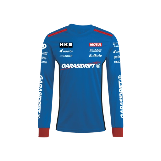 Image of Garasi Drift Longsleeve T-Shirt GDRT 2025 Type 1 Blue