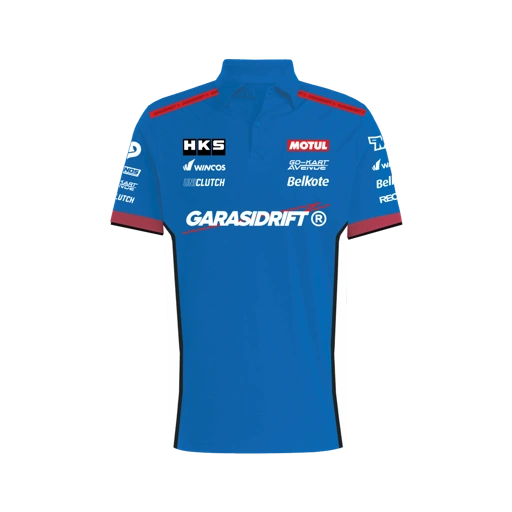 Image of Garasi Drift Polo Shirt GDRT 2025 Type 1 Blue