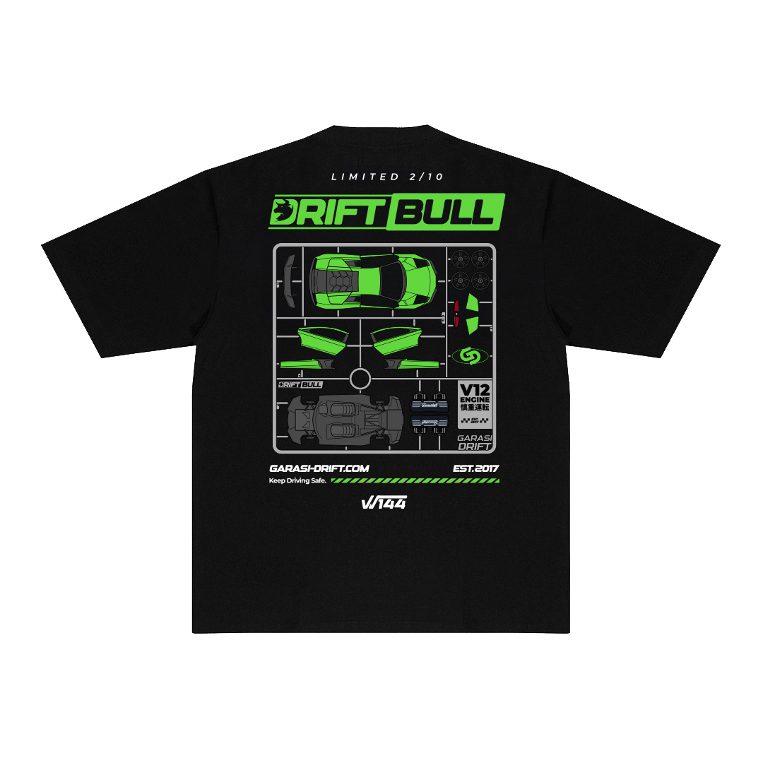Garasi Drift T-Shirt Drift Bull Blueprint Limited Edition 2/10