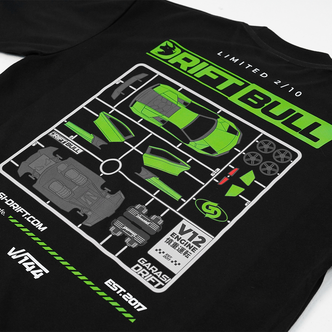 Garasi Drift T-Shirt Drift Bull Blueprint Limited Edition 2/10