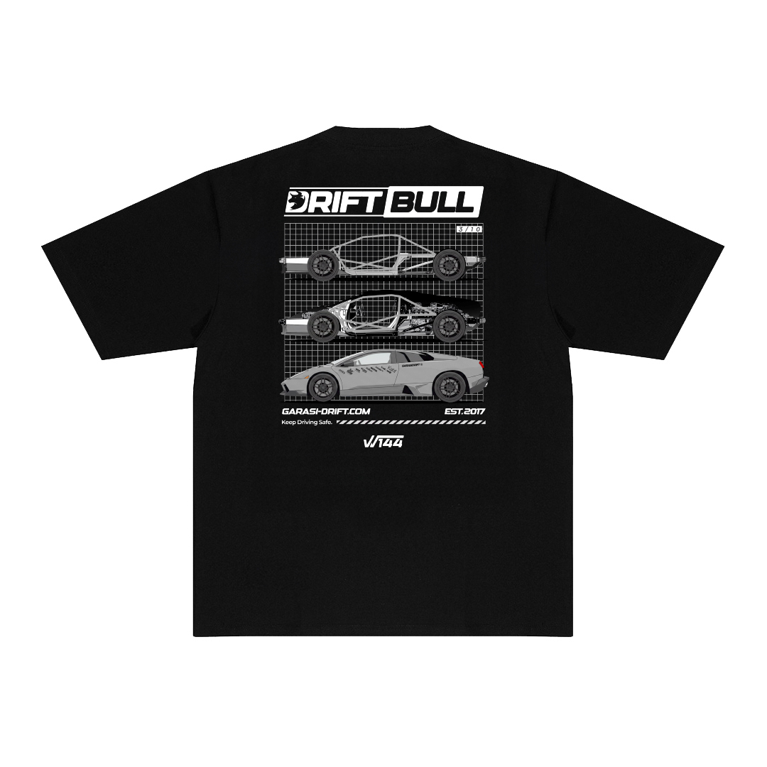 Garasi Drift T-Shirt Drift Bull Urban Chassis Limited Edition 3/10