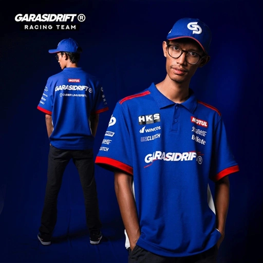 Image of Garasi Drift Polo Shirt GDRT 2025 Type 1 Blue