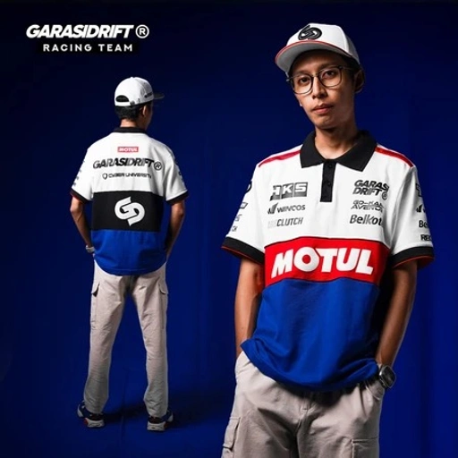 Image of Garasi Drift Polo Shirt GDRT 2025 Type 2 White