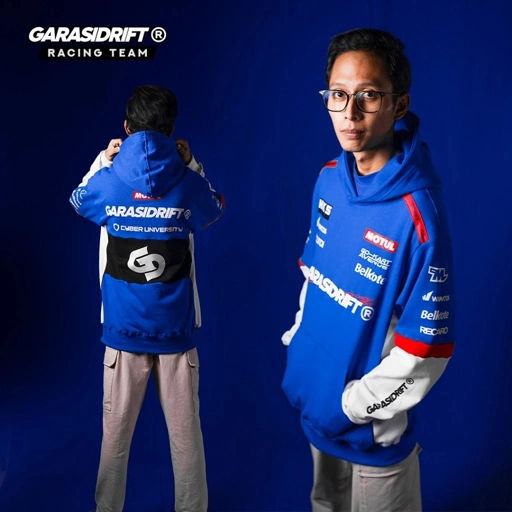 Image of Garasi Drift Hoodie GDRT 2025 Type 3 Blue