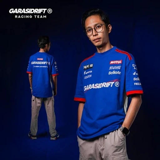 Image of Garasi Drift T-Shirt GDRT 2025 Type 1 Blue