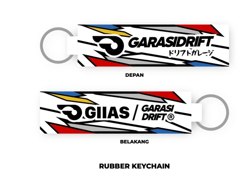 Image of Garasi Drift X GIIAS Rubber Keychain