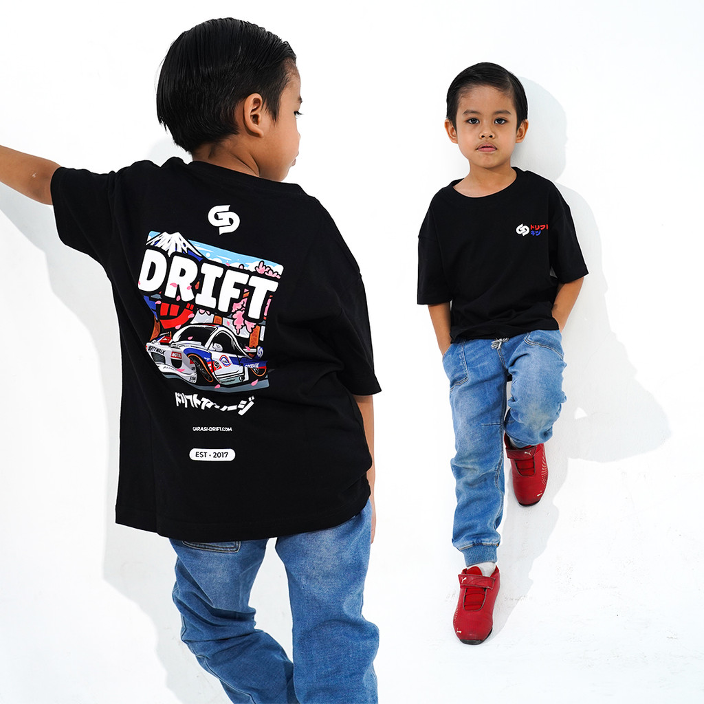 Garasi Drift Kids T-Shirt S15 Le Monalisa LBWK Black