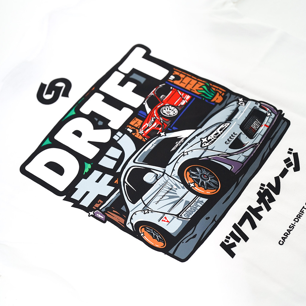 Garasi Drift Kids T-Shirt S15 Fighter Works White