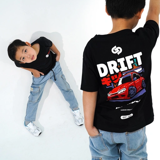 Image of Garasi Drift Kids T-Shirt S15 Red Is The New Black