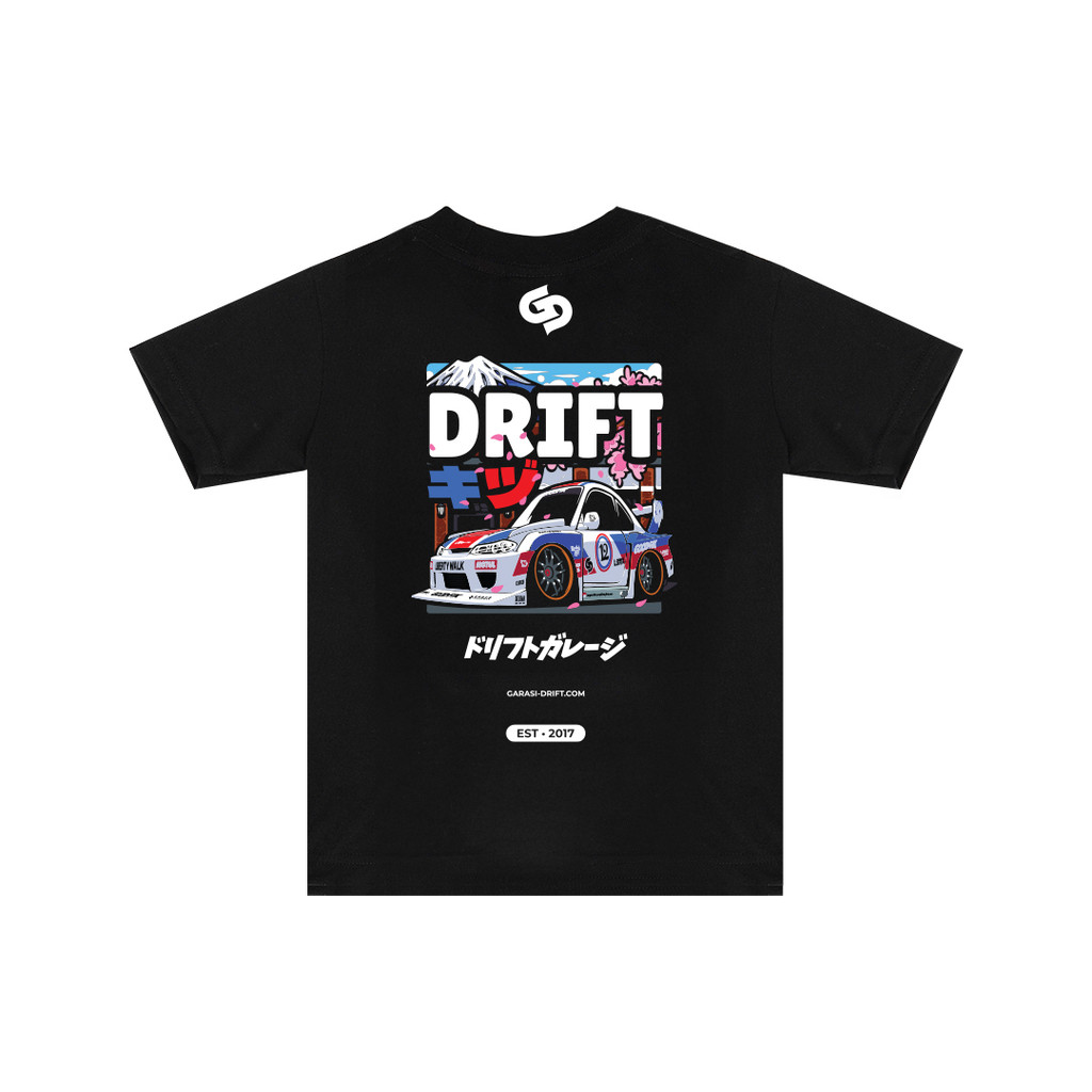 Garasi Drift Kids T-Shirt S15 Le Monalisa LBWK Black